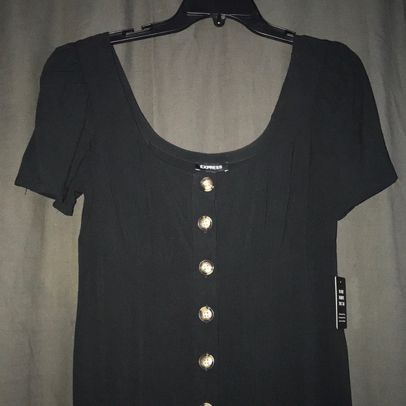 Black buttoned dress - Picture 2 of 4